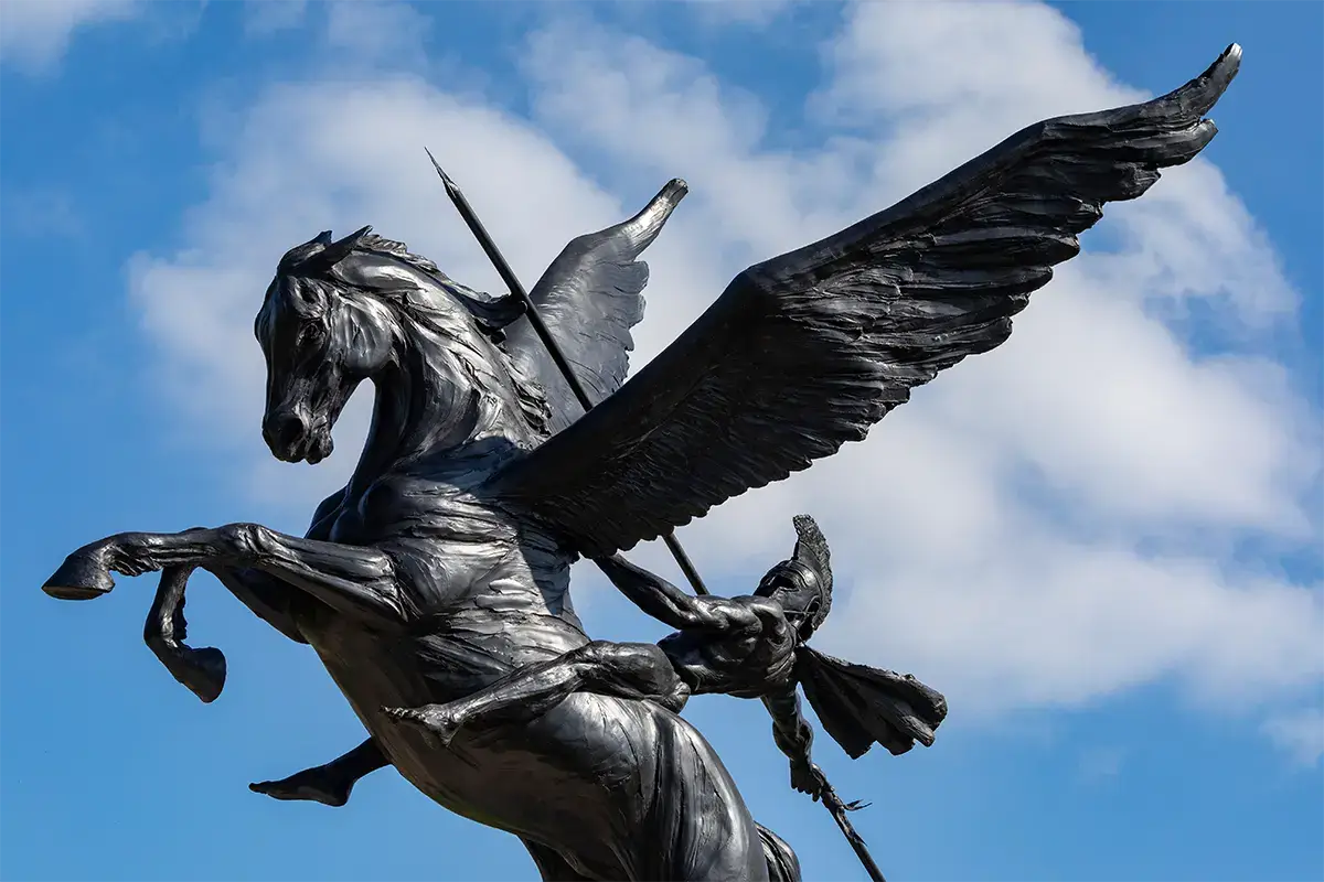 Pegasus Statue at the National Memorial Arboretum IT Support for Lichfield Businesses
